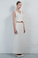 Tailored Linen Pencil Skirt