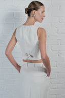 Tailored Linen Vest
