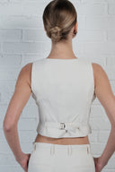 Tailored Linen Vest