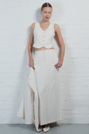 Tailored Linen Pencil Skirt
