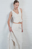 Tailored Linen Vest