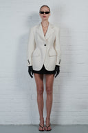Hourglass Tailored Blazer - Ivory