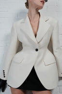 Hourglass Tailored Blazer - Ivory