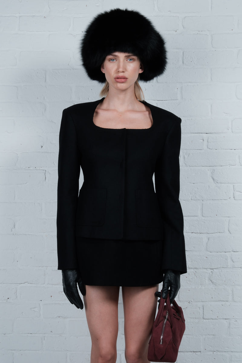 Structured Wool-Blend Jacket