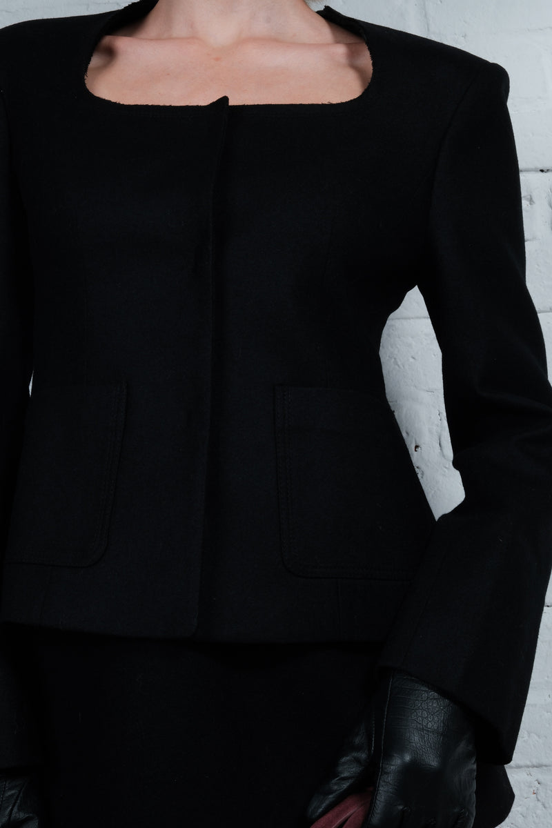 Structured Wool-Blend Jacket