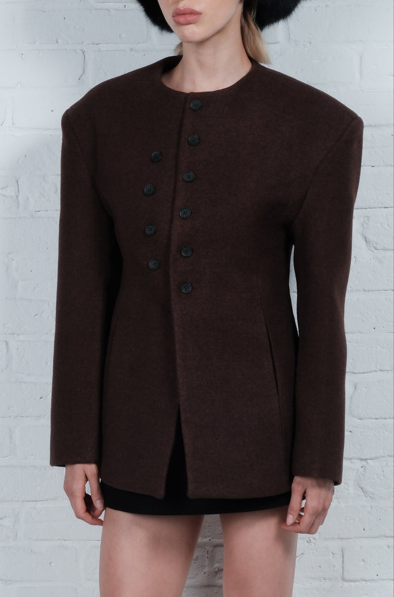 Sculpted Button Jacket