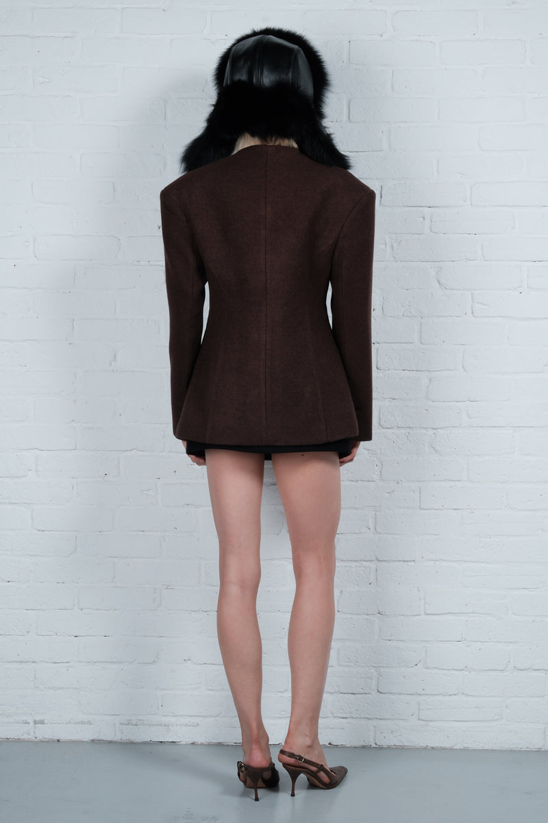 Sculpted Button Jacket