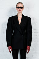 Contour Wool Blazer Dress