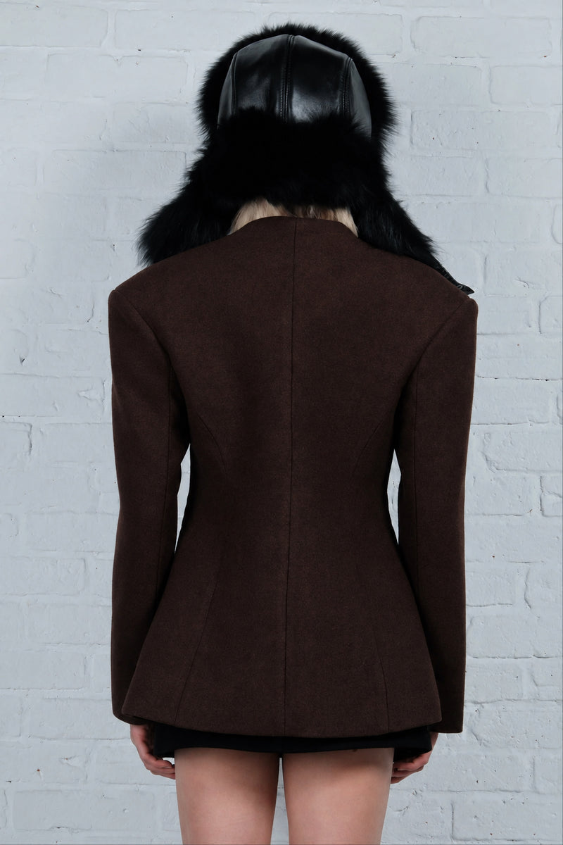 Sculpted Button Jacket