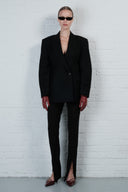 Contour Wool Blazer Dress - Black