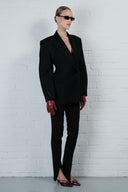 Contour Wool Blazer Dress - Black