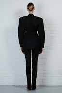 Contour Wool Blazer Dress - Black