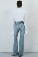 Dirty Wash Flare Denim