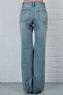 Dirty Wash Flare Denim