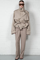 Cropped Trench Coat