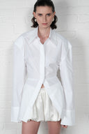 Structured Padded Shirt - White