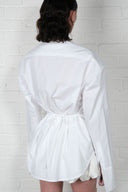 Structured Padded Shirt - White