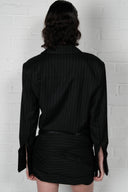 Pinstripe Shirt Dress