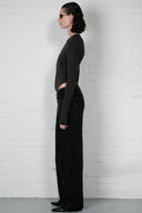 Sheer Bodysuit - Charcoal