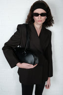 Faux Leather Bag - Black
