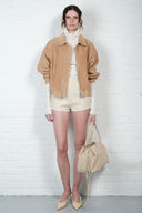 High-waist shorts - Butter Cream