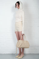 High-waist shorts - Butter Cream