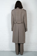 Herringbone Oversized Wool Coat