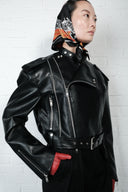 Vegan Leather Biker Jacket