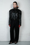 Vegan Leather Biker Jacket
