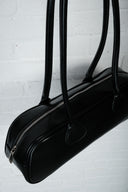 Faux Leather Bag - Black