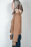 Buttoned Suede Jacket
