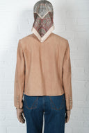 Buttoned Suede Jacket