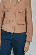 Buttoned Suede Jacket