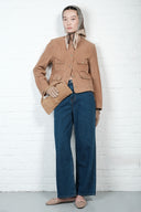 Buttoned Suede Jacket