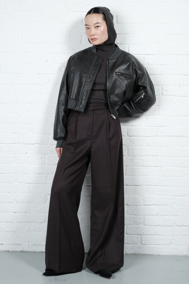 Wide Pleated Trousers