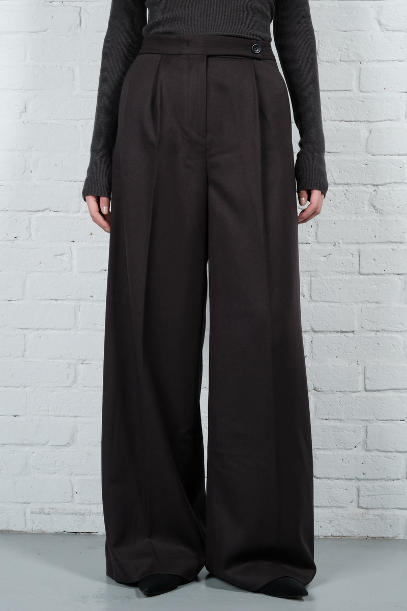 Wide Pleated Trousers