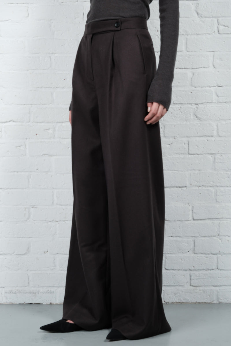 Wide Pleated Trousers