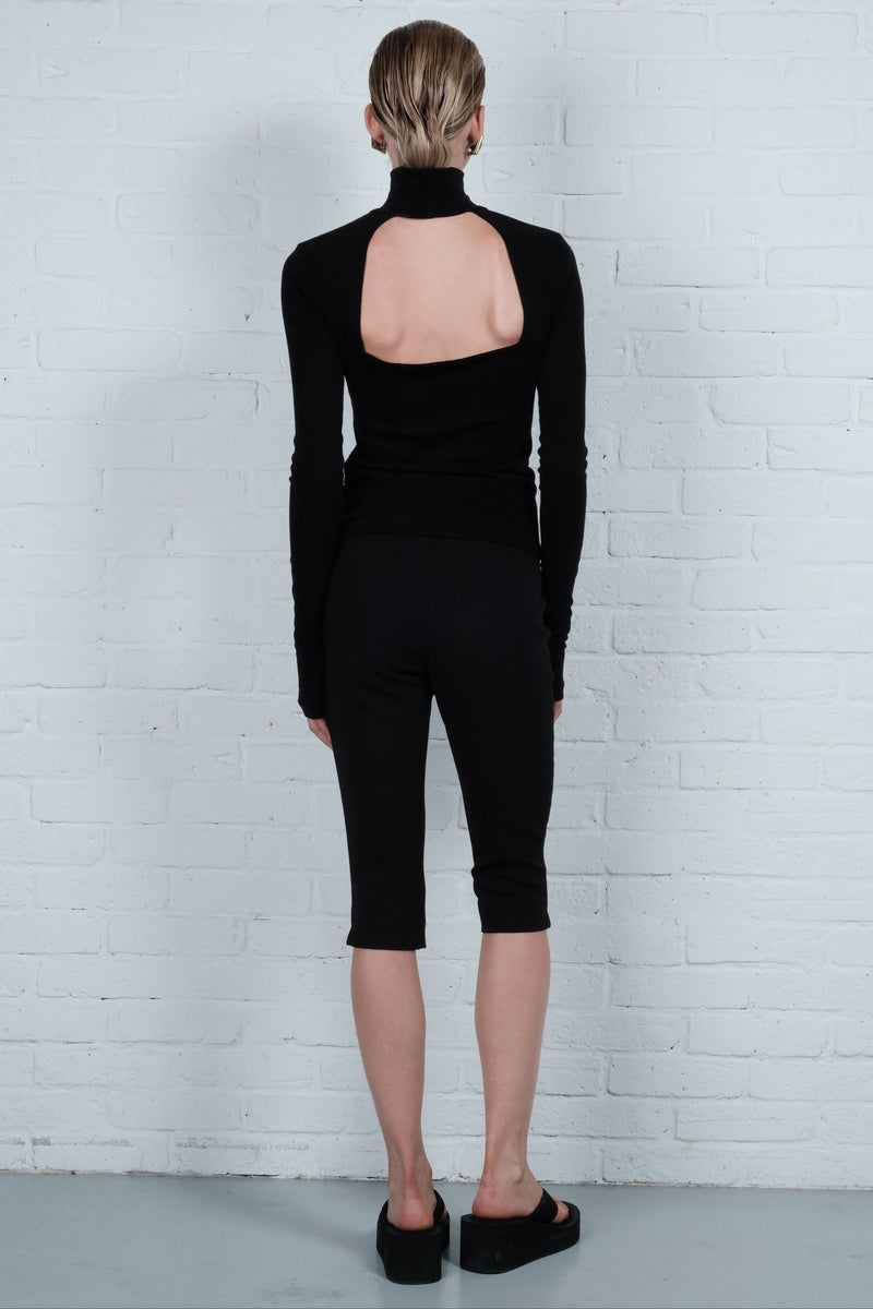 Open-Back Turtleneck Top - AFTERHOURS
