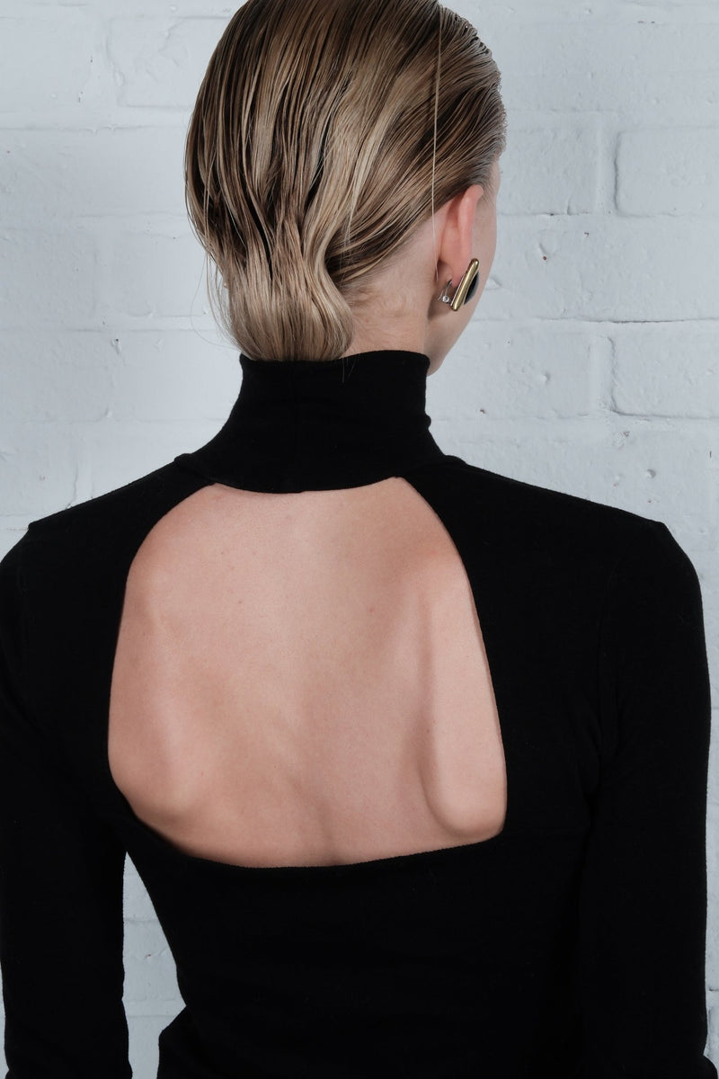 Open-Back Turtleneck Top - AFTERHOURS