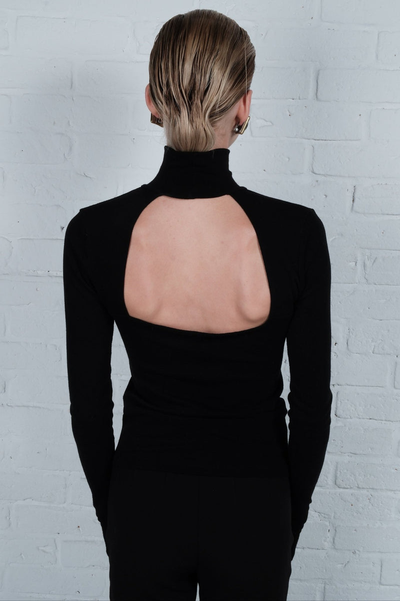 Open-Back Turtleneck Top - AFTERHOURS