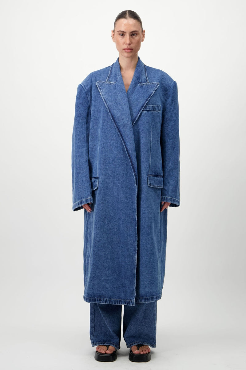 Oversized Denim Coat - AFTERHOURS