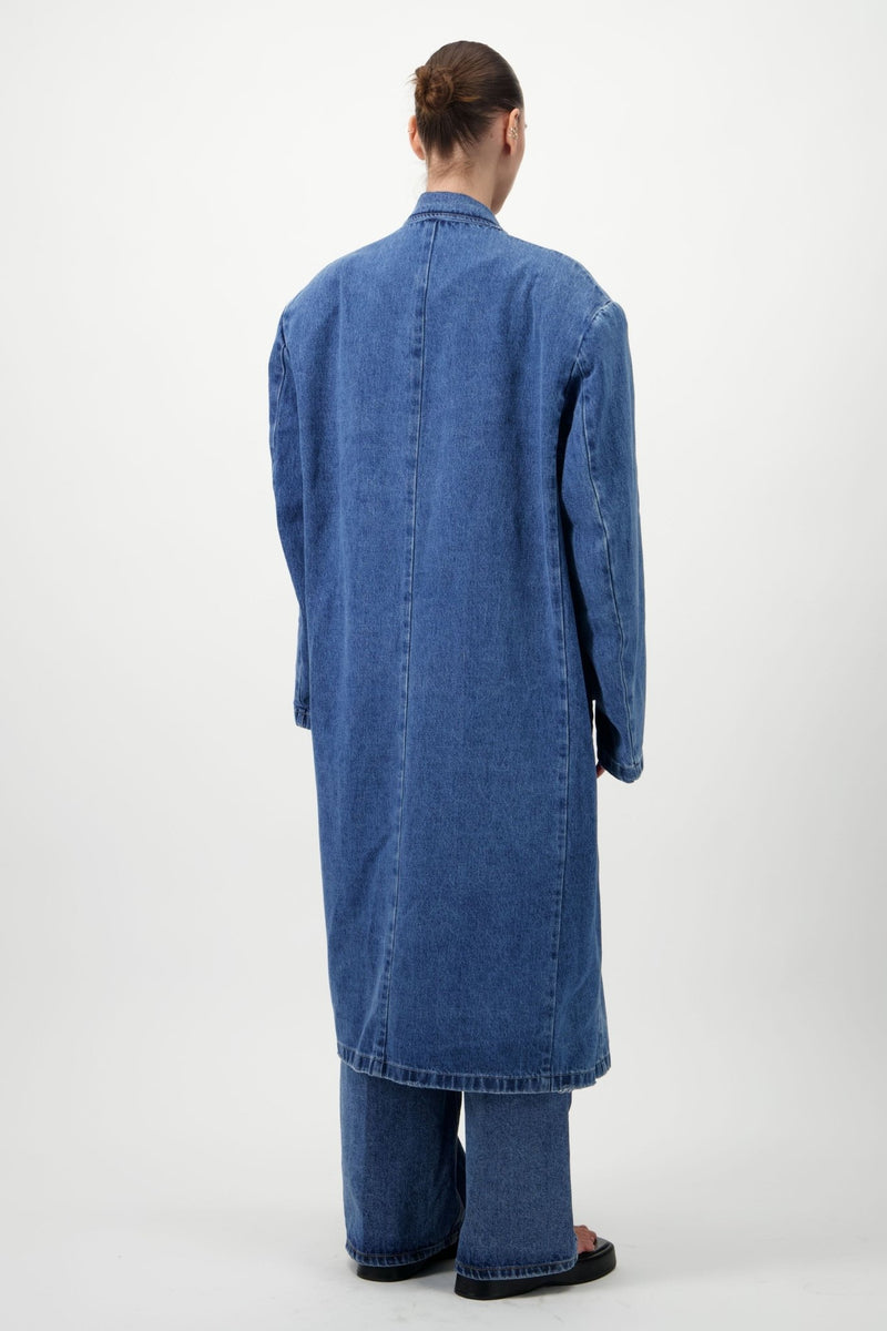 Oversized Denim Coat - AFTERHOURS