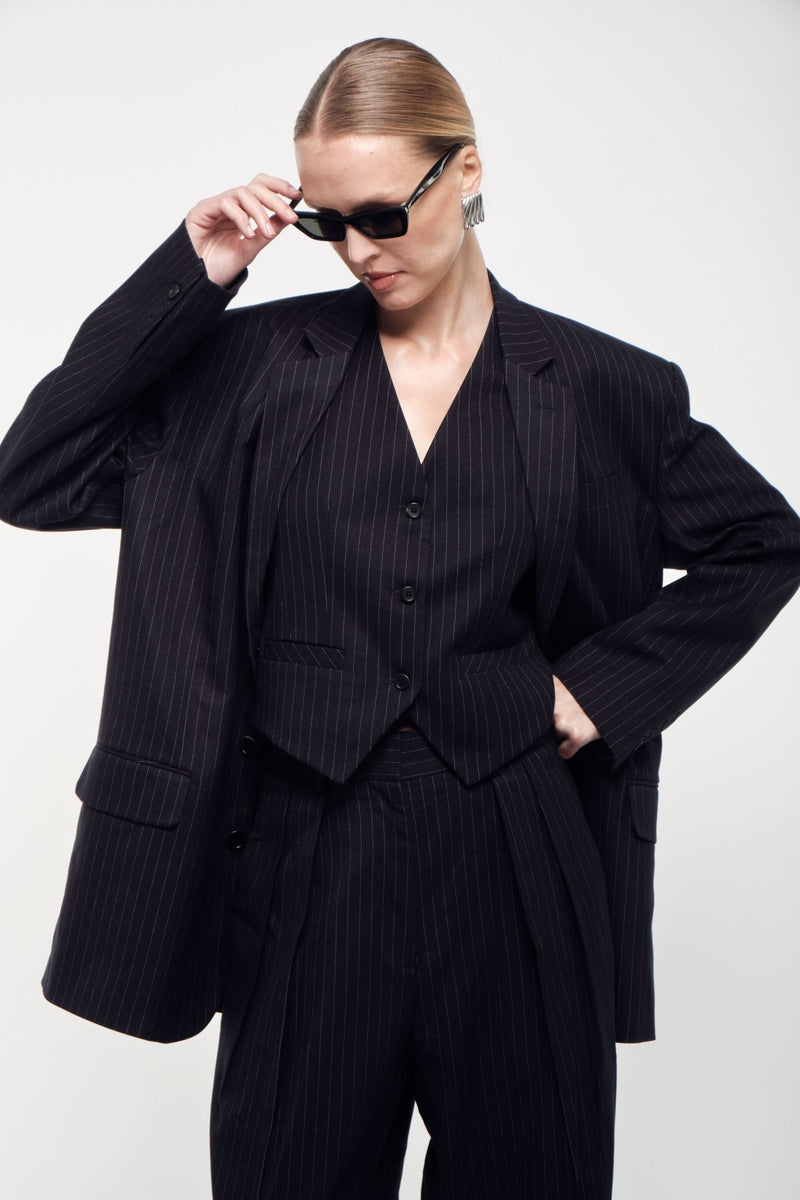 Oversized Tailored Suit Blazer - AFTERHOURS