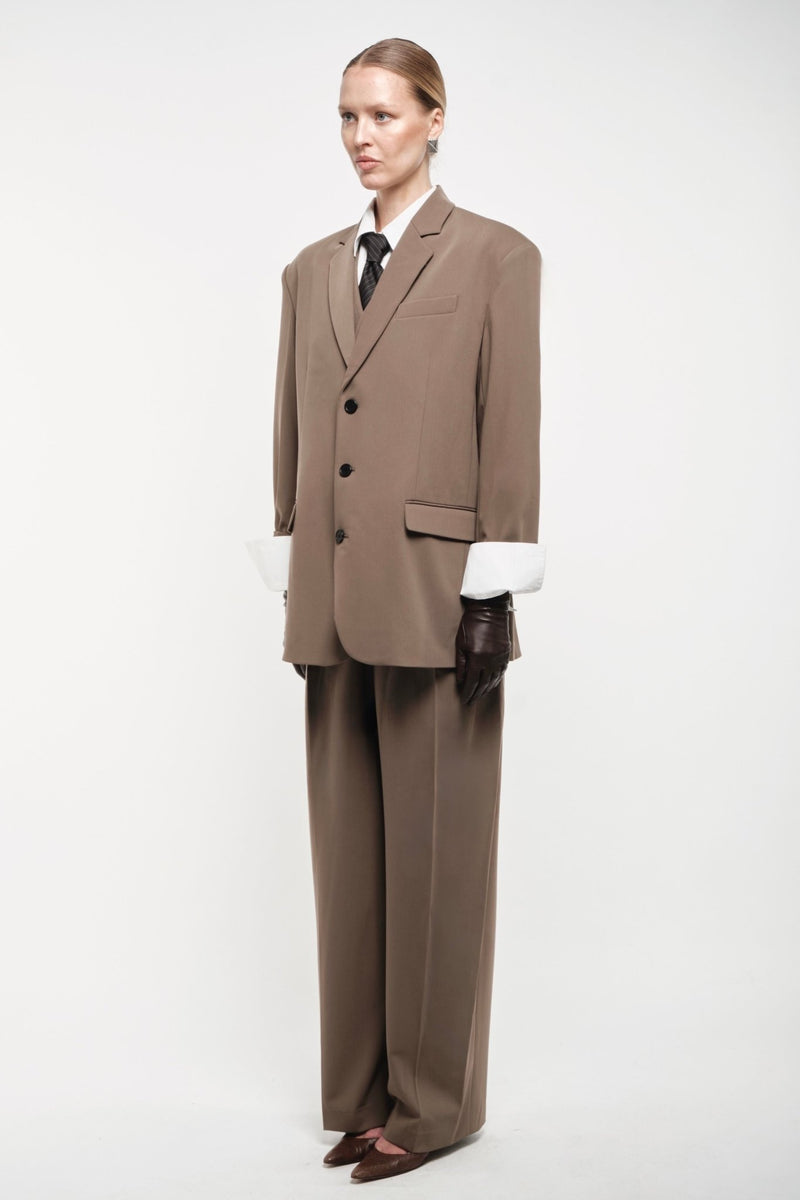 Oversized Tailored Suit Blazer - AFTERHOURS