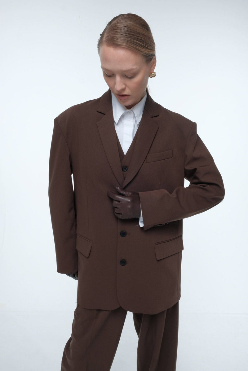Oversized Tailored Suit Blazer - AFTERHOURS