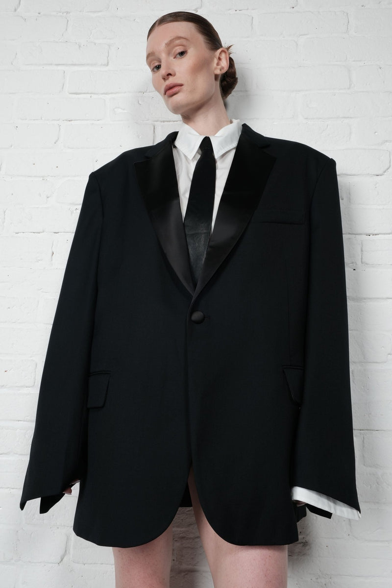 Oversized Tuxedo Blazer - AFTERHOURS