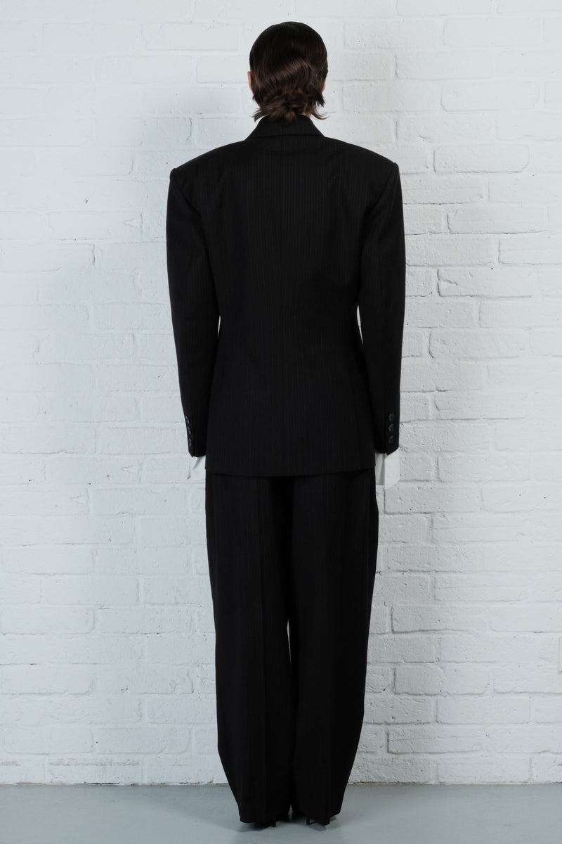 Pinstripe Double-Breasted Blazer - AFTERHOURS
