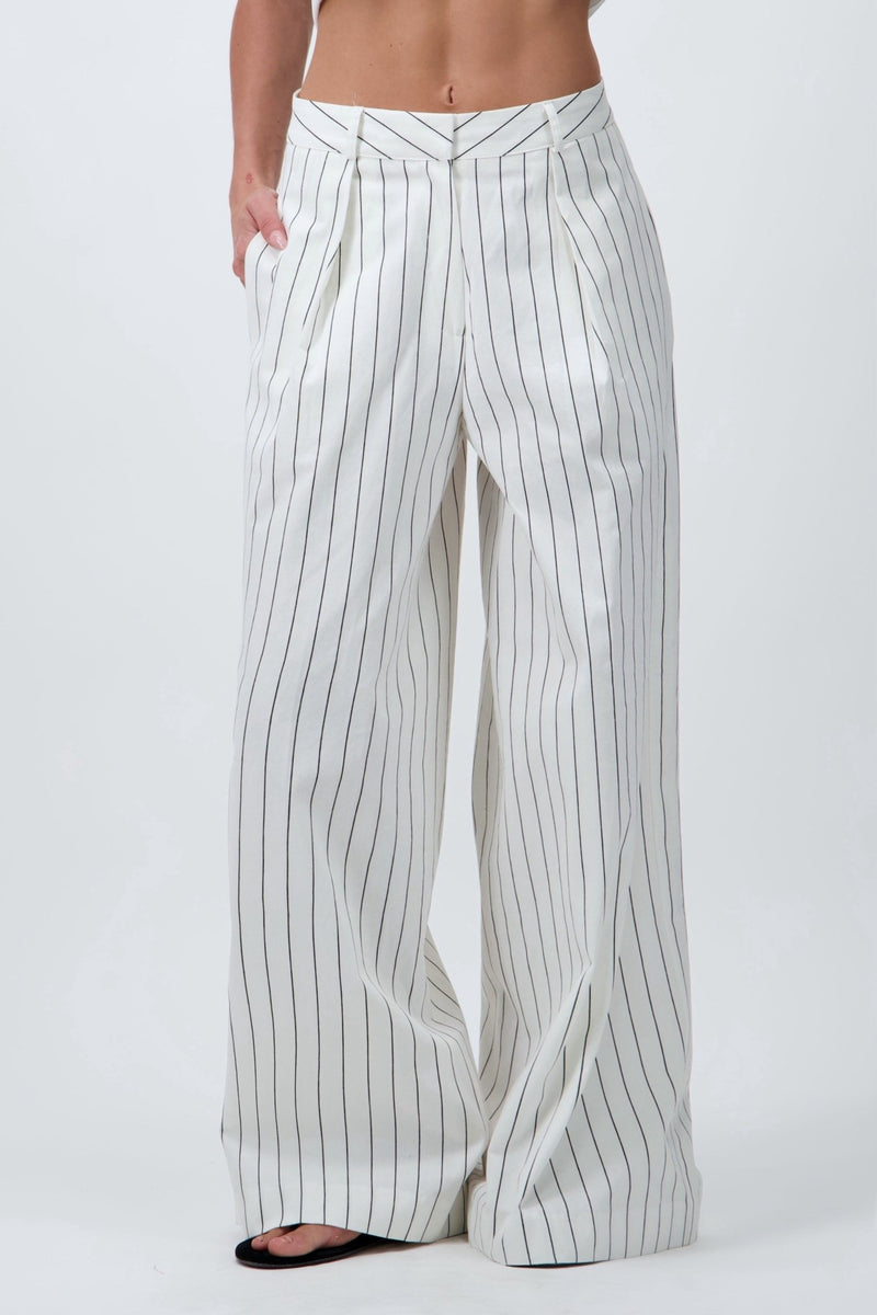 Pinstripe Summer Trousers - AFTERHOURS