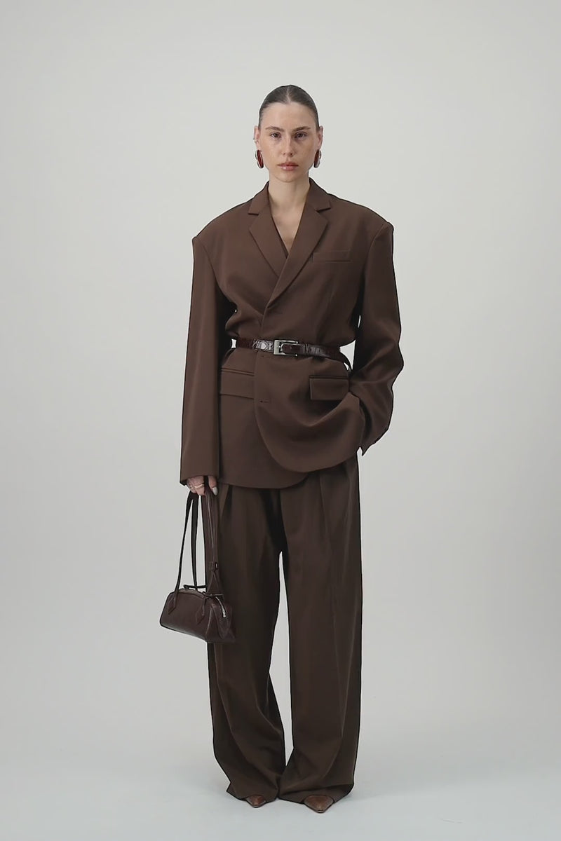 Oversized Tailored Suit Blazer