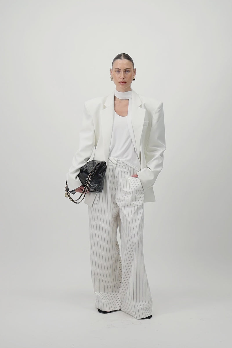 Pinstripe Summer Trousers
